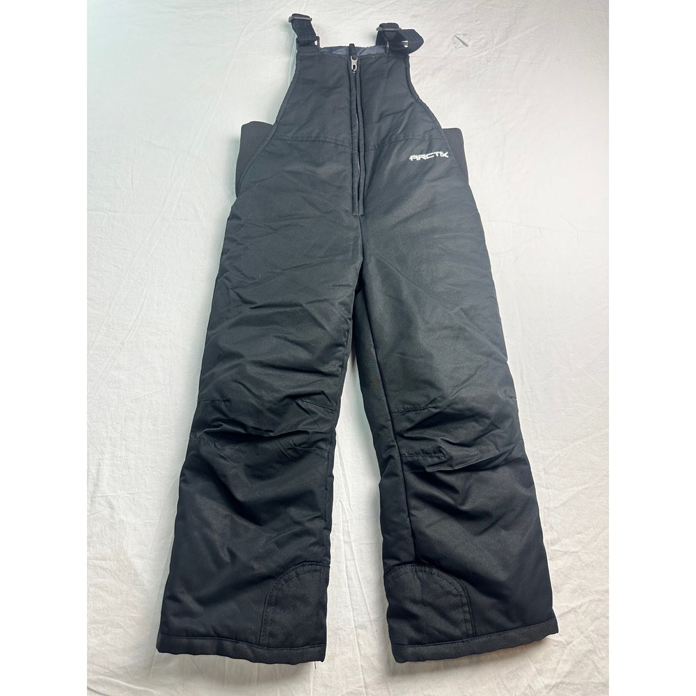 Arctix Kids Insulated Snow Bibs Black Winter Overalls Adjustable Straps B-23